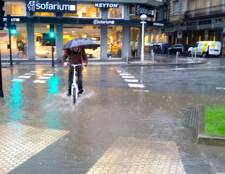 Llueve en San Sebastián